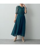 【イェッカ ヴェッカ/YECCA VECCA】のパワーショルダーレースドレス Green|ID: prp329100004548375 ipo3291000000032575647