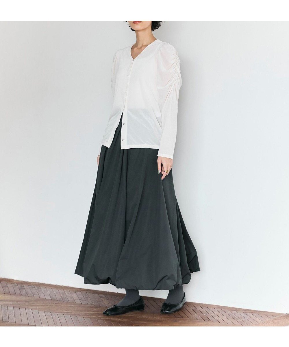 【ハッシュニュアンス/#Newans】のタフタボリュームバルーンスカート インテリア・キッズ・メンズ・レディースファッション・服の通販 founy(ファニー) 　ファッション　Fashion　レディースファッション　Fashion for Women　スカート　Skirts　サンダル　Sandals, Summer Shoes　スニーカー　Sneakers, Trainers　トレンド　Trend, Trending Now　バルーン　Balloon, Balloon Silhouette　ボトム　Bottoms, Lower Wear　エレガント 上品　Elegant　夏　Summer　春　Spring　S/S・春夏　SS, Spring/Summer, Warm Season　ブラック|ID: prp329100004548396 ipo3291000000034178445