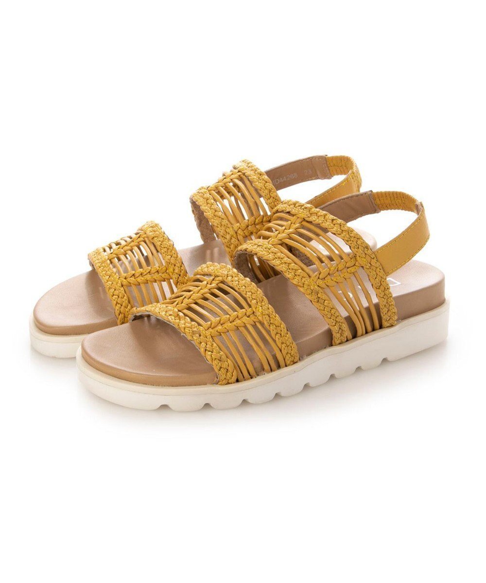 【モード エ ジャコモ/MODE ET JACOMO】のD ICI フットベッドメッシュサンダル インテリア・キッズ・メンズ・レディースファッション・服の通販 founy(ファニー) 　ファッション　Fashion　レディースファッション　Ladies' Fashion Online　春　Spring　クッション　Cushion　軽量　Lightweight　サンダル　Sandals　シューズ　Shoes　シンプル　Simple　デニム　Denim　フェミニン　Feminine　フォルム　Form　フラット　Flat　メッシュ　Mesh　S/S・春夏　Ss・Spring/Summer　夏　Summer　旅行　Travel　エレガント 上品　Elegant　イエロー|ID: prp329100004548424 ipo3291000000032490870