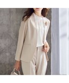 【エニィ スィス/any SiS】の【洗える】セレモニーダブルクロス カラーレス ジャケット ライトベージュ|ID: prp329100004548522 ipo3291000000033574513