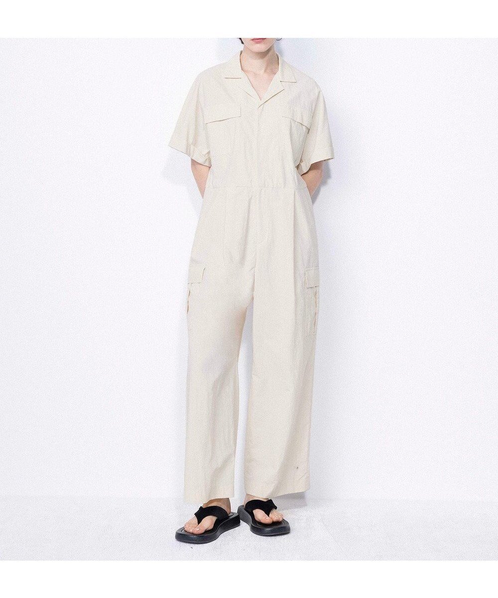 【ネイヴ/NAVE】の【ReNAVE・洗える/撥水加工/接触冷感/UVケア/】ナイロンタスラン オールインワン インテリア・キッズ・メンズ・レディースファッション・服の通販 founy(ファニー)  ファッション Fashion レディースファッション Fashion for Women ワンピース Dresses オールインワン・ワンピース Dresses and Jumpsuits サロペット&オールインワン Dungarees & Jumpsuit Styles 春 Spring 洗える Machine Washable カーゴパンツ Cargo Pants, Utility Pants セットアップ Set-Up, Coordinated Outfit バランス Balance, Style Balance ポケット Pocket, Pocket Detail ワイド Wide, Wide Fit S/S・春夏 SS, Spring/Summer, Warm Season 夏 Summer アイボリー系|ID: prp329100004548544 ipo3291000000034398356