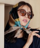 【ティアクラッセ/Tiaclasse】の【小倉優子さん着用・選べる柄タイプ】大判スカーフ Bベージュターコイズ|ID: prp329100004548614 ipo3291000000033064160