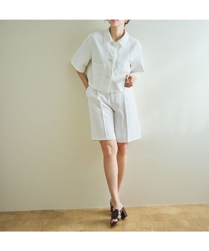 【ハッシュニュアンス/#Newans】の〈水野佐彩さんコラボ〉ストレートシルエットハーフパンツ インテリア・キッズ・メンズ・レディースファッション・服の通販 founy(ファニー) https://founy.com/ ファッション Fashion レディースファッション Ladies' Fashion Online パンツ Pants ハーフ / ショートパンツ Short Pants コラボ Collaboration ストレート Straight センター Center ツイル Twill ハーフ Half エレガント 上品 Elegant 夏 Summer 春 Spring S/S・春夏 Ss・Spring/Summer |ID: prp329100004548680 ipo3291000000032491568