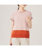 【自由区/JIYU-KU】の【WEB限定・洗える】ニットソーボーダー トップス キャロット×オフ|ID: prp329100004548770 ipo3291000000034556359