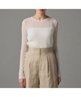 【アンクレイヴ/uncrave】 【手洗い可】シアー ランダムリブ カットソー(uncrave STANDARD)人気、トレンドファッション・服の通販 founy(ファニー) ファッション Fashion レディースファッション Fashion for Women トップス・カットソー Cut & Sew Tops シャツ・ブラウス・オフィスカジュアル Elegant Blouses & Button-Ups ロングTシャツ・Tシャツ Longline T-Shirts & Tees カットソー・ベーシックTシャツ Cut-and-Sewn Tops / Stretch Tees & Basics インナー Innerwear 春 Spring カットソー Cut and Sewn Top コンパクト Compact, Small Size シアー Sheer, See-Through ジャケット Jacket, Outerwear 雑誌 Magazine, Fashion Magazine 別注 Limited Edition, Custom Order S/S・春夏 SS, Spring/Summer, Warm Season おすすめ Recommended / Our Picks 夏 Summer |ID:prp329100004548805