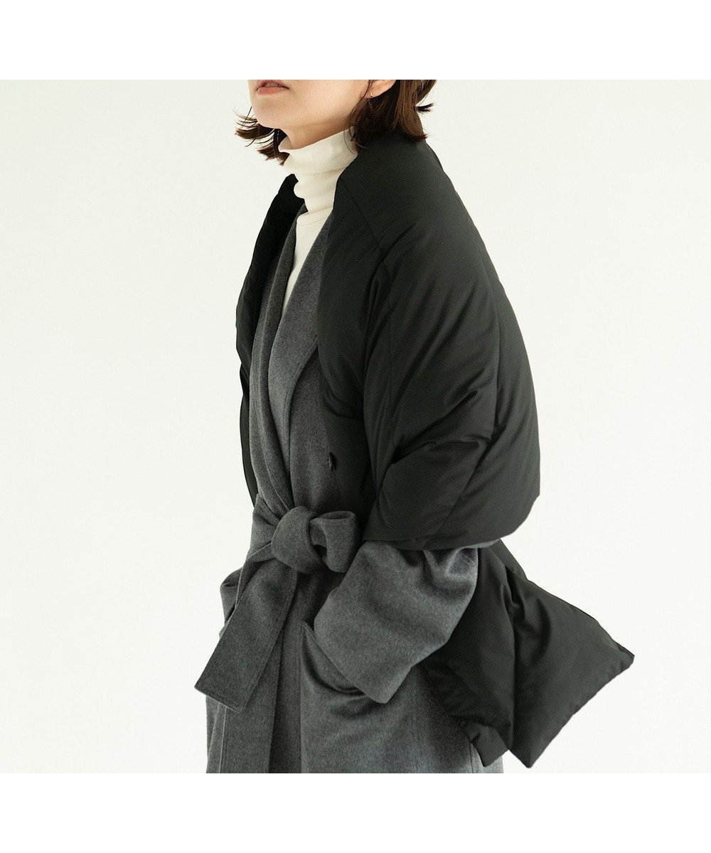 【ケーダブルディー/KWD】の【日本製/UNISEX】DOWN SHAWL ポーランドホワイトグースダウンショール インテリア・キッズ・メンズ・レディースファッション・服の通販 founy(ファニー) 　ファッション　Fashion　レディースファッション　Fashion for Women　キルト　Quilt, Quilted Fabric　ショール　Shawl, Wrap　ストール　Stole, Wrap　ダウン　Down, Puffer　ハンド　Hand, Handmade　パターン　Pattern, Design Print　フェザー　Feather, Feather Detail　フロント　Front, Front Design　ベスト　Vest, Waistcoat　ポケット　Pocket, Pocket Detail　マフラー　Scarf, Muffler　ユニセックス　Unisex, Genderless　A/W・秋冬　Autumn/Winter　日本製　Made In Japan　ブラック|ID: prp329100004548841 ipo3291000000033583991