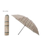 【ムーンバット/MOONBAT】の【Begin12月号掲載/大きめ】マッキントッシュ フィロソフィー 折りたたみ傘 Barbrella 超軽量 約140g チェック 60cm UV キャメル|ID: prp329100004548869 ipo3291000000032719722