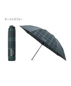 【ムーンバット/MOONBAT】の【Begin12月号掲載/大きめ】マッキントッシュ フィロソフィー 折りたたみ傘 Barbrella 超軽量 約140g チェック 60cm UV ターコイズブルー|ID: prp329100004548869 ipo3291000000032719724