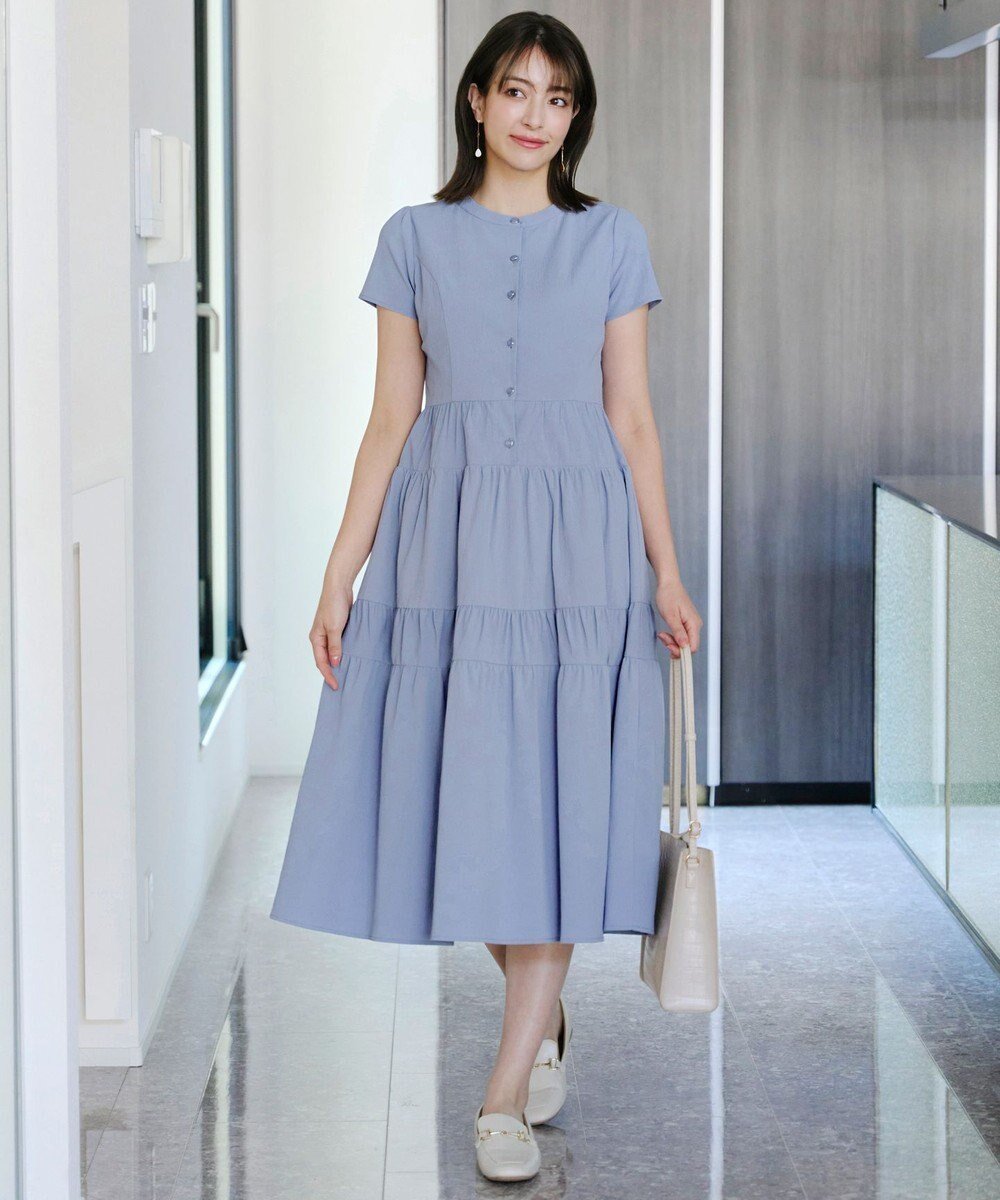 【ティアクラッセ/Tiaclasse】の【洗える】 ティアードシャツワンピース 人気、トレンドファッション・服の通販 founy(ファニー) 　ファッション　Fashion　レディースファッション　Fashion for Women　ワンピース　Dresses　シャツワンピース / 1枚で着映えコーデ　Shirt Dresses　アクセサリー　Fashion Accessories　ウォッシャブル　Machine Washable　春　Spring　洗える　Machine Washable　秋　Autumn　カーディガン　Cardigan, Knitwear　ギャザー　Gathered, Ruffled　ジョーゼット　Georgette, Semi-Sheer Fabric　チュニック　Tunic, Long Top　ティアード　Tiered, Tiered Style　ポケット　Pocket, Pocket Detail　半袖　Short Sleeve, Half Sleeve　レース　Lace, Lace Fabric　冬　Winter / This Winter　S/S・春夏　SS, Spring/Summer, Warm Season　再入荷　Restock / Back in Stock　夏　Summer　新作・新入荷　New Arrivals / New In　 other-1|ID: prp329100004548933 ipo3291000000032558939