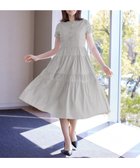 【ティアクラッセ/Tiaclasse】の【洗える】 ティアードシャツワンピース ライトグレー|ID: prp329100004548933 ipo3291000000032558941