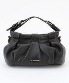 【ラ バガジェリー/LA BAGAGERIE】のシープレザー ギャザーミニマムバッグ ブラック|ID: prp329100004548972 ipo3291000000033667739