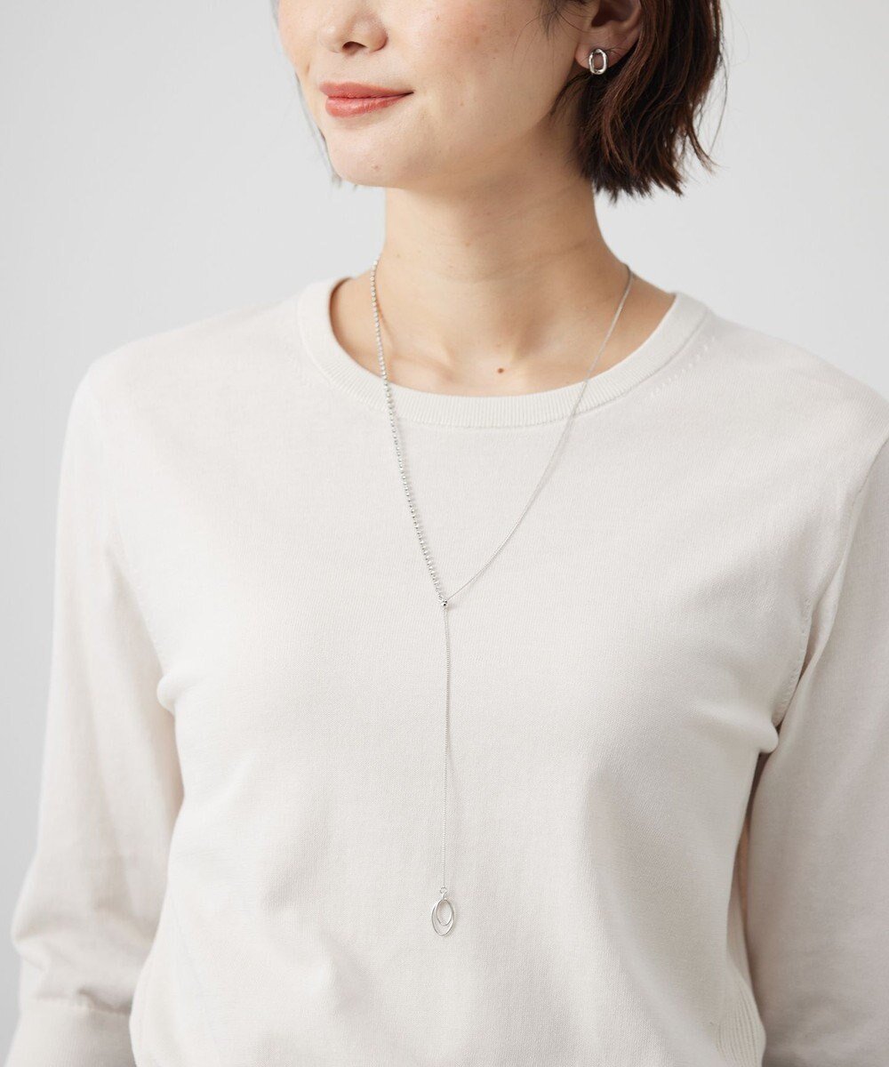 【ジェイ プレス/J.PRESS】の2wayビジューラリエット ネックレス インテリア・キッズ・メンズ・レディースファッション・服の通販 founy(ファニー) 　ファッション　Fashion　レディースファッション　Fashion for Women　ジュエリー　Jewelry　ネックレス　Necklaces & Pendants　アクセサリー　Fashion Accessories　シルバー　Silver, Metallic Silver　シンプル　Simple, Minimal　チェーン　Chain, Chain Strap　ネックレス　Necklace, Pendant Necklace　ビジュー　Bijou, Jewel-like Accent　エレガント 上品　Elegant　シルバー系|ID: prp329100004549013 ipo3291000000033025373