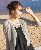【ティアクラッセ/Tiaclasse】の【洗える】シアーショートカーディガン グレージュ|ID: prp329100004549043 ipo3291000000032661009
