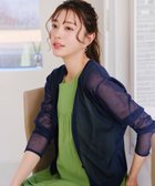 【ティアクラッセ/Tiaclasse】の【洗える】シアーショートカーディガン ネイビー|ID: prp329100004549043 ipo3291000000032661010