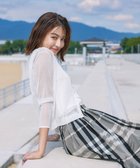 【ティアクラッセ/Tiaclasse】の【洗える】シアーショートカーディガン オフホワイト|ID: prp329100004549043 ipo3291000000032661012