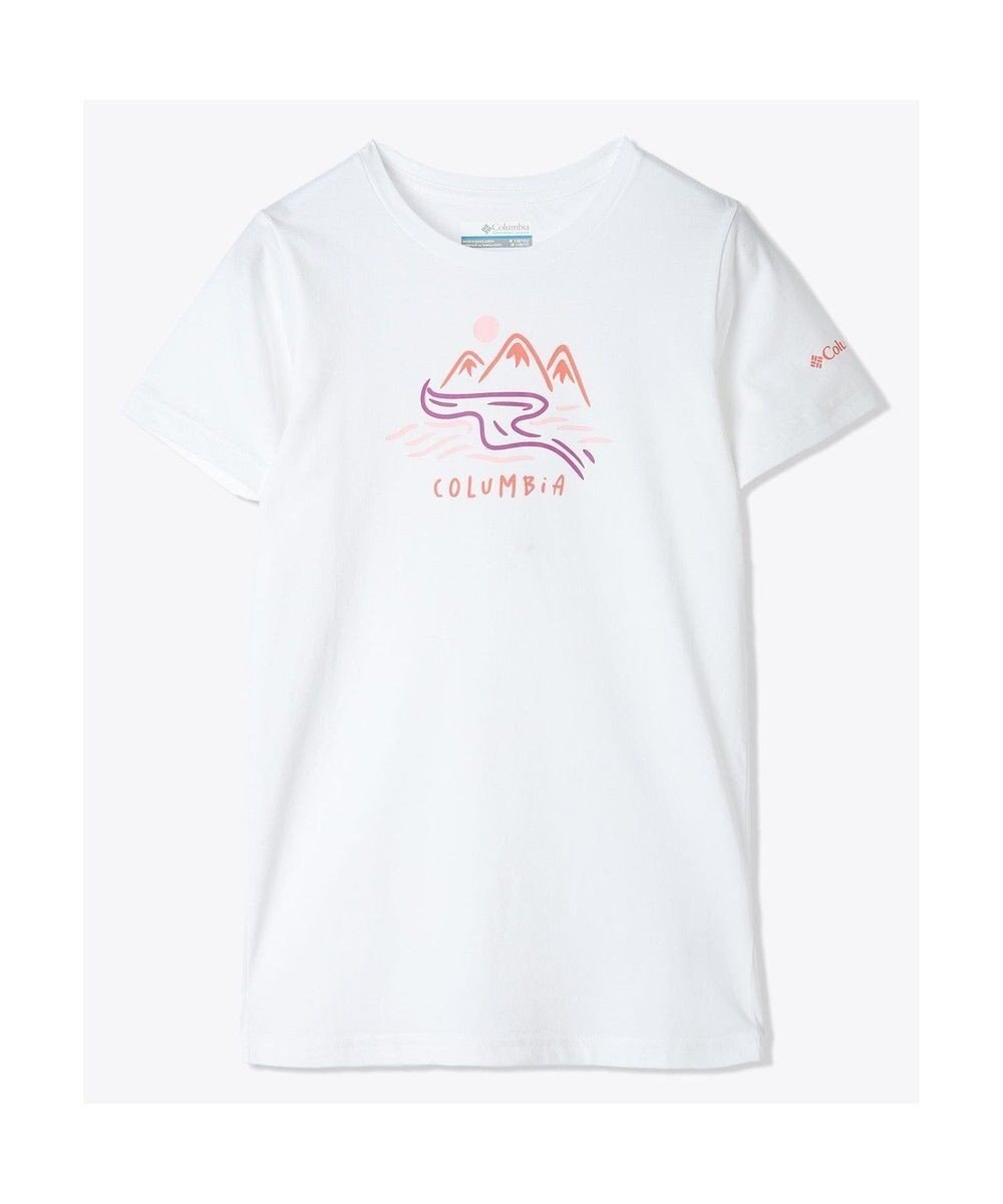 【コロンビア/Columbia / KIDS】のColumbia/ 【KIDS】ミッションレイクショートスリーブグラフィックシャツ /コロンビア インテリア・キッズ・メンズ・レディースファッション・服の通販 founy(ファニー) 　ファッション　Fashion　キッズファッション　Fashion for Kids　トップス・カットソー　Cut & Sew Tops　カットソー　Cut and Sewn Top　グラフィック　Graphic, Graphic Design　シンプル　Simple, Minimal　フィット　Fit, Slim Fit　再入荷　Restock / Back in Stock　半袖　Short Sleeve, Half Sleeve　夏　Summer　S/S・春夏　SS, Spring/Summer, Warm Season　A/W・秋冬　Autumn/Winter　White、 Weaving Waterscape|ID: prp329100004549234 ipo3291000000033089349