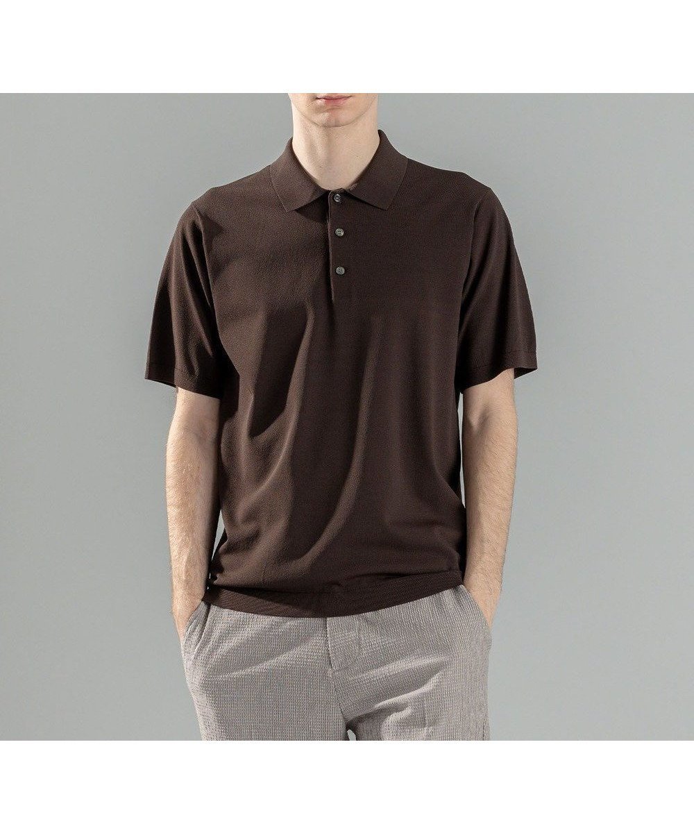【ジョゼフ オム/JOSEPH HOMME / MEN】の【WEB限定カラーあり】【洗える/ストレッチ】リュクスレーヨン ポロニット インテリア・キッズ・メンズ・レディースファッション・服の通販 founy(ファニー) 　ファッション　Fashion　メンズファッション　Men's Style Online　トップス・カットソー　Tops/Tshirt/Men　ニット　Knit Tops　シャツ　Shirts　ポロシャツ　Polo Shirts　シンプル　Simple　ジャケット　Jacket　ストレッチ　Stretch　ベーシック　Basic　ポロシャツ　Polo Shirt　エレガント 上品　Elegant　夏　Summer　春　Spring　S/S・春夏　Ss・Spring/Summer　洗える　Washable　ダークブラウン系|ID: prp329100004549237 ipo3291000000032635179