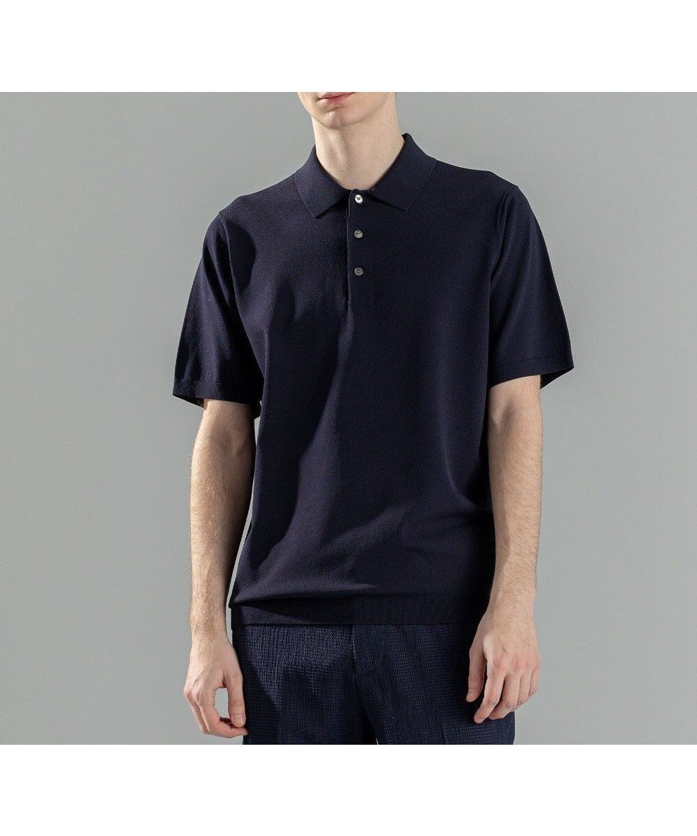 【ジョゼフ オム/JOSEPH HOMME / MEN】の【WEB限定カラーあり】【洗える/ストレッチ】リュクスレーヨン ポロニット インテリア・キッズ・メンズ・レディースファッション・服の通販 founy(ファニー) 　ファッション　Fashion　メンズファッション　Men's Style Online　トップス・カットソー　Tops/Tshirt/Men　ニット　Knit Tops　シャツ　Shirts　ポロシャツ　Polo Shirts　シンプル　Simple　ジャケット　Jacket　ストレッチ　Stretch　ベーシック　Basic　ポロシャツ　Polo Shirt　エレガント 上品　Elegant　夏　Summer　春　Spring　S/S・春夏　Ss・Spring/Summer　洗える　Washable　ネイビー系|ID: prp329100004549237 ipo3291000000032635187