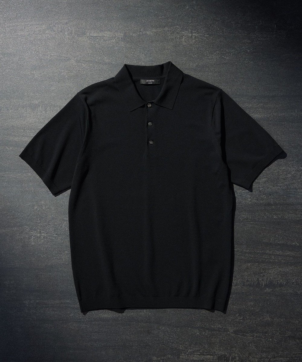 【ジョゼフ オム/JOSEPH HOMME / MEN】の【WEB限定カラーあり】【洗える/ストレッチ】リュクスレーヨン ポロニット インテリア・キッズ・メンズ・レディースファッション・服の通販 founy(ファニー) 　ファッション　Fashion　メンズファッション　Fashion for Men　トップス・カットソー　Cut & Sew Tops　ニット・セーター / 定番トップス　Knit Tops & Sweaters　メンズシャツ　Shirts　ポロシャツ / きれいめカジュアルスタイル　Polo Shirts　シンプル　Simple, Minimal　ジャケット　Jacket, Outerwear　ストレッチ　Stretch, Stretchy Fabric　ベーシック　Basic, Essential　ポロシャツ　Polo Shirt, Collared Tee　エレガント 上品　Elegant　再入荷　Restock / Back in Stock　夏　Summer　春　Spring　S/S・春夏　SS, Spring/Summer, Warm Season　洗える　Machine Washable　【WEB限定カラー】ブラック系|ID: prp329100004549237 ipo3291000000033287063