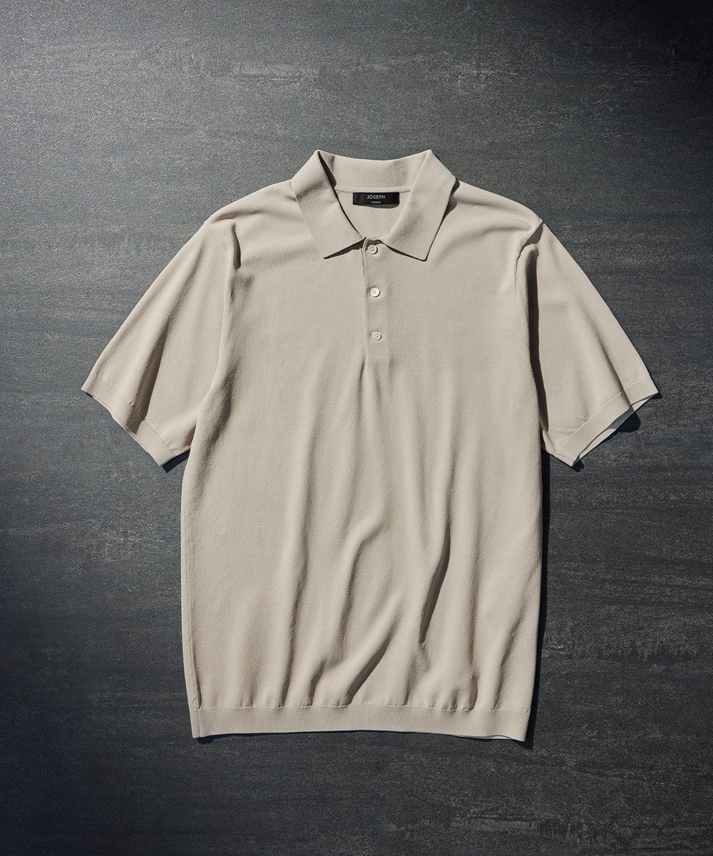 【ジョゼフ オム/JOSEPH HOMME / MEN】の【WEB限定カラーあり】【洗える/ストレッチ】リュクスレーヨン ポロニット インテリア・キッズ・メンズ・レディースファッション・服の通販 founy(ファニー) 　ファッション　Fashion　メンズファッション　Fashion for Men　トップス・カットソー　Cut & Sew Tops　ニット・セーター / 定番トップス　Knit Tops & Sweaters　メンズシャツ　Shirts　ポロシャツ / きれいめカジュアルスタイル　Polo Shirts　シンプル　Simple, Minimal　ジャケット　Jacket, Outerwear　ストレッチ　Stretch, Stretchy Fabric　ベーシック　Basic, Essential　ポロシャツ　Polo Shirt, Collared Tee　エレガント 上品　Elegant　再入荷　Restock / Back in Stock　夏　Summer　春　Spring　S/S・春夏　SS, Spring/Summer, Warm Season　洗える　Machine Washable　アイボリー系|ID: prp329100004549237 ipo3291000000033287066