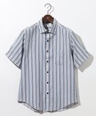 【ジョセフ アブード/JOSEPH ABBOUD / MEN】の【サステイナブル】ソアロンストライプ 半袖 シャツ ダルブルー系1|ID: prp329100004549238 ipo3291000000032675062
