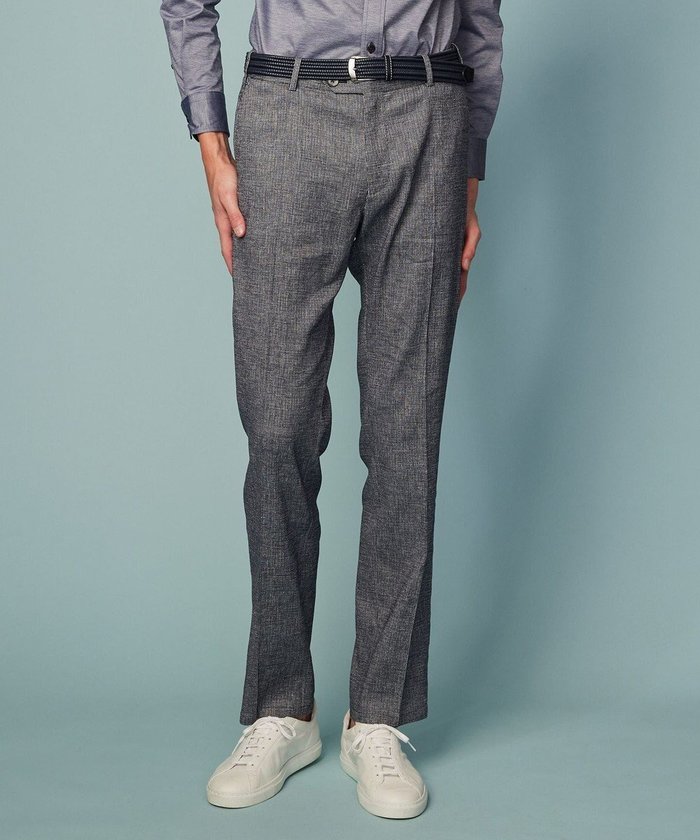 【ジョセフ アブード/JOSEPH ABBOUD / MEN】の【ウエストも伸びる!/清涼/軽量/ストレッチ】ハイパワードライストレッチ パンツ インテリア・キッズ・メンズ・レディースファッション・服の通販 founy(ファニー) https://founy.com/ ファッション Fashion メンズファッション Fashion for Men ボトムス Bottoms 春 Spring 軽量 Lightweight, Ultra Light ストレッチ Stretch, Stretchy Fabric チェック Check, Plaid, Tartan プリント Print, Printed Pattern ミックス Mix, Mixed Style リネン Linen, Linen Fabric S/S・春夏 SS, Spring/Summer, Warm Season 夏 Summer |ID: prp329100004549248 ipo3291000000032718382