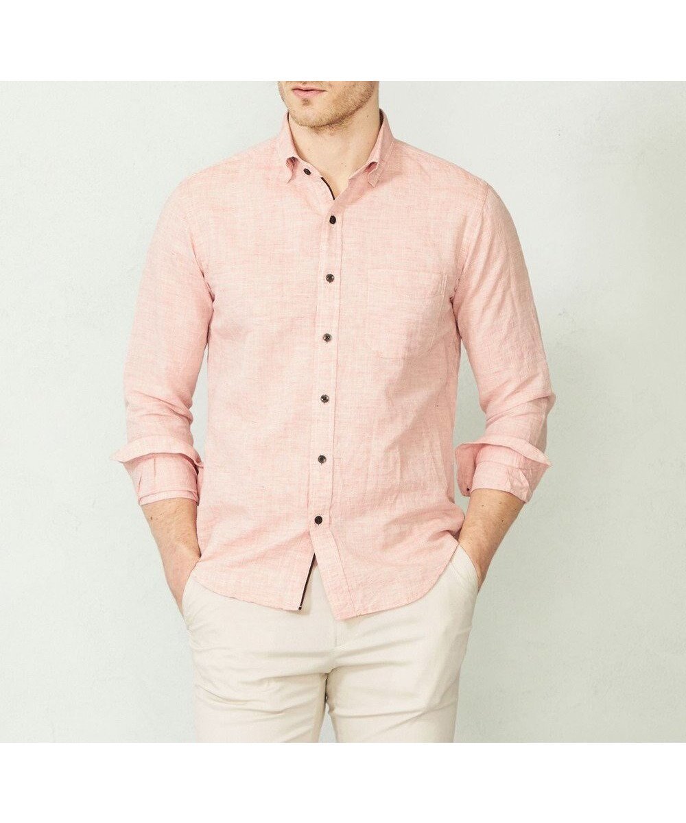 【ジョセフ アブード/JOSEPH ABBOUD / MEN】の【カラー豊富/サステイナブル】リヨセルリネンサッカーシャツ 人気、トレンドファッション・服の通販 founy(ファニー) 　ファッション　Fashion　メンズファッション　Fashion for Men　トップス・カットソー　Cut & Sew Tops　メンズシャツ　Shirts　インナー　Innerwear　春　Spring　カットソー　Cut and Sewn Top　サッカー　Seersucker, Summer Fabric　ジャケット　Jacket, Outerwear　ランダム　Random, Irregular　リネン　Linen, Linen Fabric　S/S・春夏　SS, Spring/Summer, Warm Season　おすすめ　Recommended / Our Picks　夏　Summer　エレガント 上品　Elegant　 other-1|ID: prp329100004549252 ipo3291000000032475965