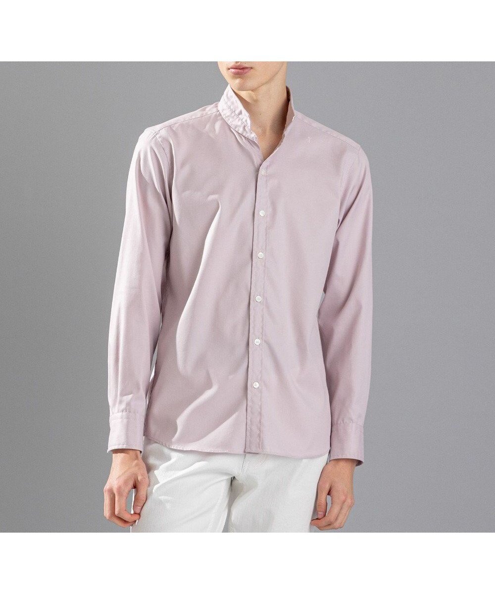 【ジョゼフ オム/JOSEPH HOMME / MEN】の【LEON 2月号掲載】80/2オックス ウイングカラーシャツ インテリア・キッズ・メンズ・レディースファッション・服の通販 founy(ファニー) 　ファッション　Fashion　メンズファッション　MEN　トップス・カットソー　Tops/Tshirt/Men　シャツ　Shirts　オックス　Ox　春　Spring　シェイプ　Shape　ストレッチ　Stretch　雑誌　Magazine　定番　Standard　2月号　February Issue　長袖　Long Sleeve　S/S・春夏　Ss・Spring/Summer　再入荷　Restock/Back In Stock/Re Arrival　夏　Summer　エレガント 上品　Elegant　ローズ系|ID: prp329100004549253 ipo3291000000032151767