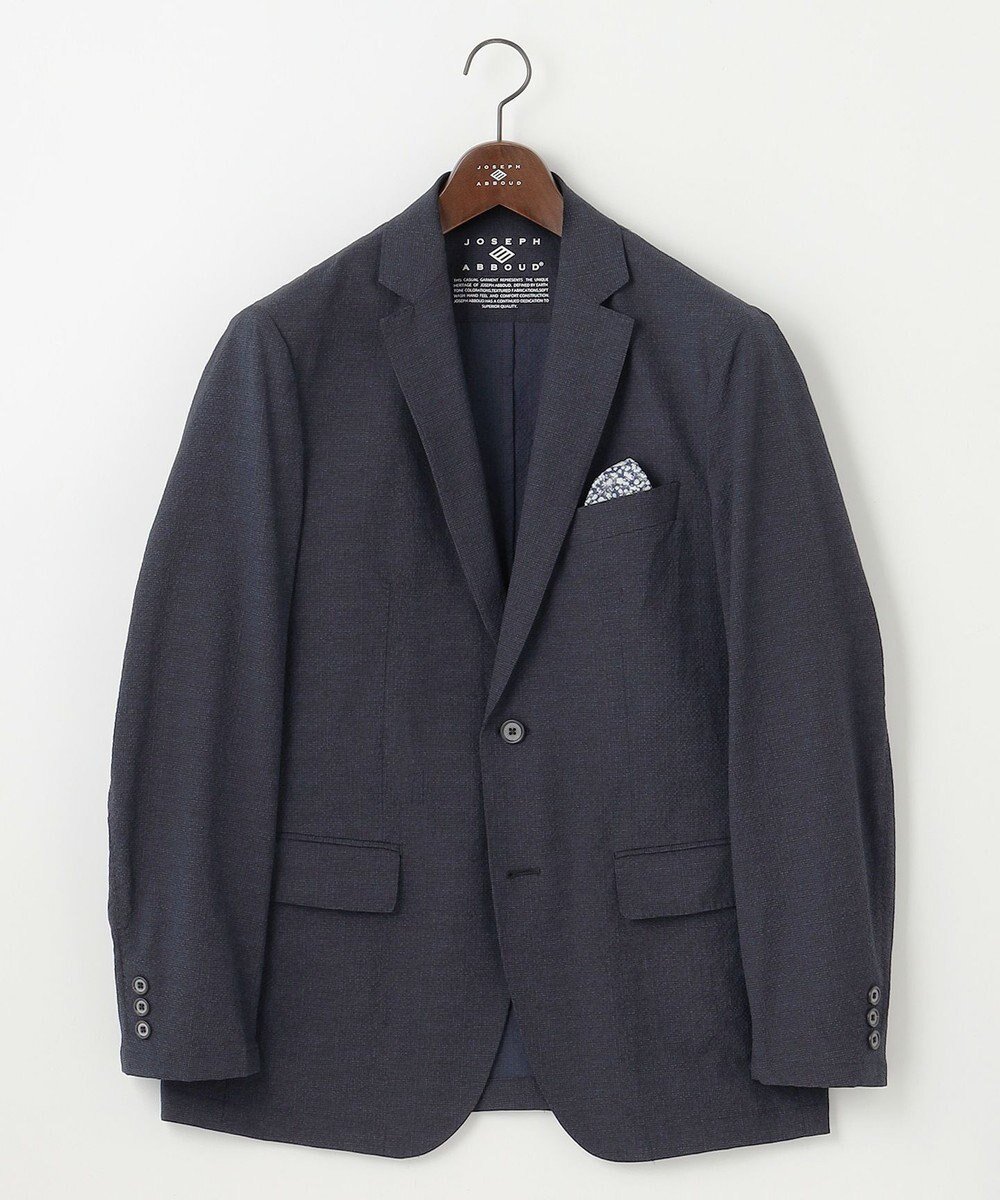 【ジョセフ アブード マウンテン/JOSEPH ABBOUD MOUNTAIN / MEN】の夏の多機能ジャケット【WEB限定・洗える・ストレッチ・防シワ・速乾】2WAYストレッチサッカー ジャケット インテリア・キッズ・メンズ・レディースファッション・服の通販 founy(ファニー) 　ファッション　Fashion　メンズファッション　Fashion for Men　アウター　Men's Coats Outerwear　テーラードジャケット　Tailored Jackets & Blazers　ウォッシャブル　Machine Washable　春　Spring　洗える　Machine Washable　吸水　Absorbent, Quick-Dry　軽量　Lightweight, Ultra Light　サッカー　Seersucker, Summer Fabric　シンプル　Simple, Minimal　ジャケット　Jacket, Outerwear　ストレッチ　Stretch, Stretchy Fabric　セットアップ　Set-Up, Coordinated Outfit　テーラード　Tailored, Tailored Fit　フィット　Fit, Slim Fit　プリント　Print, Printed Pattern　ポケット　Pocket, Pocket Detail　S/S・春夏　SS, Spring/Summer, Warm Season　夏　Summer　ビジネス 仕事 通勤　Business / Work / Commuting　ネイビー系|ID: prp329100004549254 ipo3291000000033616504