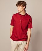 【ジョセフ アブード/JOSEPH ABBOUD / MEN】の【リネン素材/清涼感/吸水速乾】リネンハニカム 半袖 ポロシャツ レッド系|ID: prp329100004549260 ipo3291000000032635127