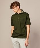 【ジョセフ アブード/JOSEPH ABBOUD / MEN】の【リネン素材/清涼感/吸水速乾】リネンハニカム 半袖 ポロシャツ ダークグリーン系|ID: prp329100004549260 ipo3291000000032635132