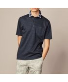 【ジョセフ アブード/JOSEPH ABBOUD / MEN】の【リネン素材/清涼感/吸水速乾】リネンハニカム 半袖 ポロシャツ ネイビー系|ID: prp329100004549260 ipo3291000000032635135