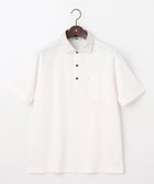 【ジョセフ アブード/JOSEPH ABBOUD / MEN】の【リネン素材/清涼感/吸水速乾】リネンハニカム 半袖 ポロシャツ ホワイト系|ID: prp329100004549260 ipo3291000000034272746