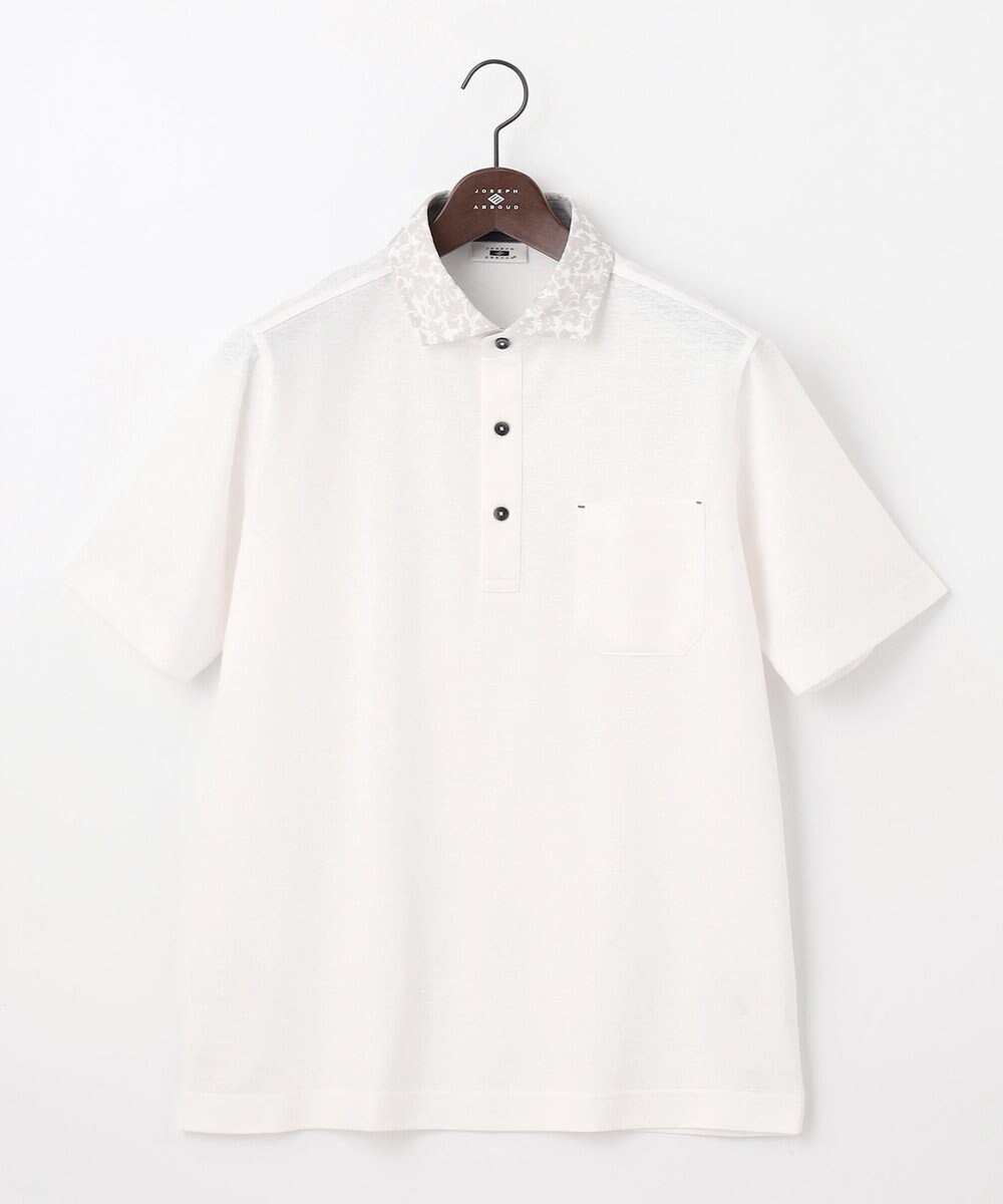 【ジョセフ アブード/JOSEPH ABBOUD / MEN】の【リネン素材/清涼感/吸水速乾】リネンハニカム 半袖 ポロシャツ インテリア・キッズ・メンズ・レディースファッション・服の通販 founy(ファニー) 　ファッション　Fashion　メンズファッション　Fashion for Men　トップス・カットソー　Cut & Sew Tops　メンズシャツ　Shirts　ポロシャツ / きれいめカジュアルスタイル　Polo Shirts　春　Spring　吸水　Absorbent, Quick-Dry　ベスト　Vest, Waistcoat　ポロシャツ　Polo Shirt, Collared Tee　半袖　Short Sleeve, Half Sleeve　メランジ　Melange, Mixed Yarn　リネン　Linen, Linen Fabric　S/S・春夏　SS, Spring/Summer, Warm Season　夏　Summer　ホワイト系|ID: prp329100004549260 ipo3291000000034272746