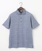 【ジョセフ アブード/JOSEPH ABBOUD / MEN】の【リネン素材/清涼感/吸水速乾】リネンハニカム 半袖 ポロシャツ サックスブルー系|ID: prp329100004549260 ipo3291000000034272750