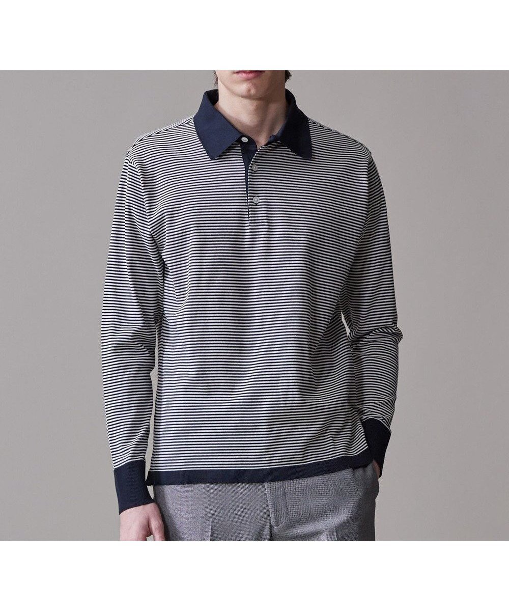 【ジェイ プレス/J.PRESS / MEN】の【きちんと感 × ニットのような柔らかな着心地】フレックスジャージ ポロシャツ インテリア・キッズ・メンズ・レディースファッション・服の通販 founy(ファニー) 　ファッション　Fashion　メンズファッション　Men's Style Online　トップス・カットソー　Tops/Tshirt/Men　ニット　Knit Tops　シャツ　Shirts　ポロシャツ　Polo Shirts　シルク　Silk　セーター　Sweater　フィット　Fit　ポロシャツ　Polo Shirt　レギュラー　Regular　エレガント 上品　Elegant　夏　Summer　春　Spring　S/S・春夏　Ss・Spring/Summer　ネイビー系1|ID: prp329100004549264 ipo3291000000032635169