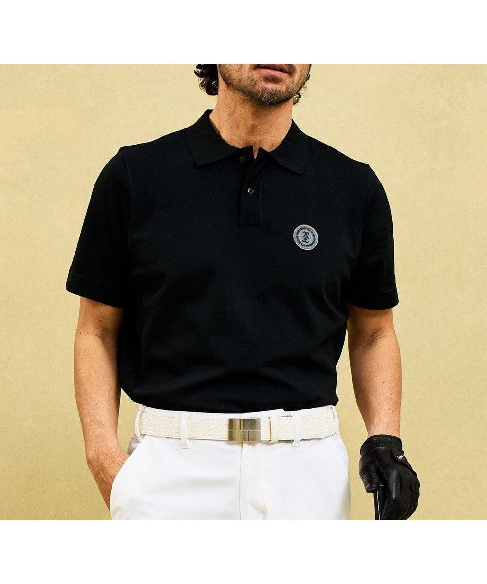 【23区 ゴルフ/23区GOLF / MEN】の【MEN】【ウォッシャブル】ニットで表現した大人な一枚 通気性抜群でムレにくい ニット ポロシャツ インテリア・キッズ・メンズ・レディースファッション・服の通販 founy(ファニー) 　ファッション　Fashion　メンズファッション　Men's Style Online　トップス・カットソー　Tops/Tshirt/Men　ニット　Knit Tops　シャツ　Shirts　ポロシャツ　Polo Shirts　ウォッシャブル　Washable　春　Spring　軽量　Lightweight　シンプル　Simple　定番　Standard　パターン　Pattern　ポロシャツ　Polo Shirt　メッシュ　Mesh　S/S・春夏　Ss・Spring/Summer　夏　Summer　エレガント 上品　Elegant　ゴルフ　Golf　ブラック系|ID: prp329100004549266 ipo3291000000032675201