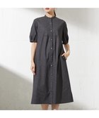 【ジェイ プレス/J.PRESS】の【洗える】麻ポリエステルストレッチ ワンピース ブラックシャンブレー系|ID: prp329100004549274 ipo3291000000032151871