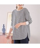 【エニー/ANY】の【洗濯機可】リブポイントテールTシャツ オフ×ブラック|ID: prp329100004549275 ipo3291000000034270600