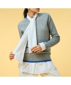 【ベイジ,/BEIGE,】の【洗える】POMPE / ウールカシミヤ配色リブクルーネック L Gray×Sax|ID: prp329100004549303 ipo3291000000033577489