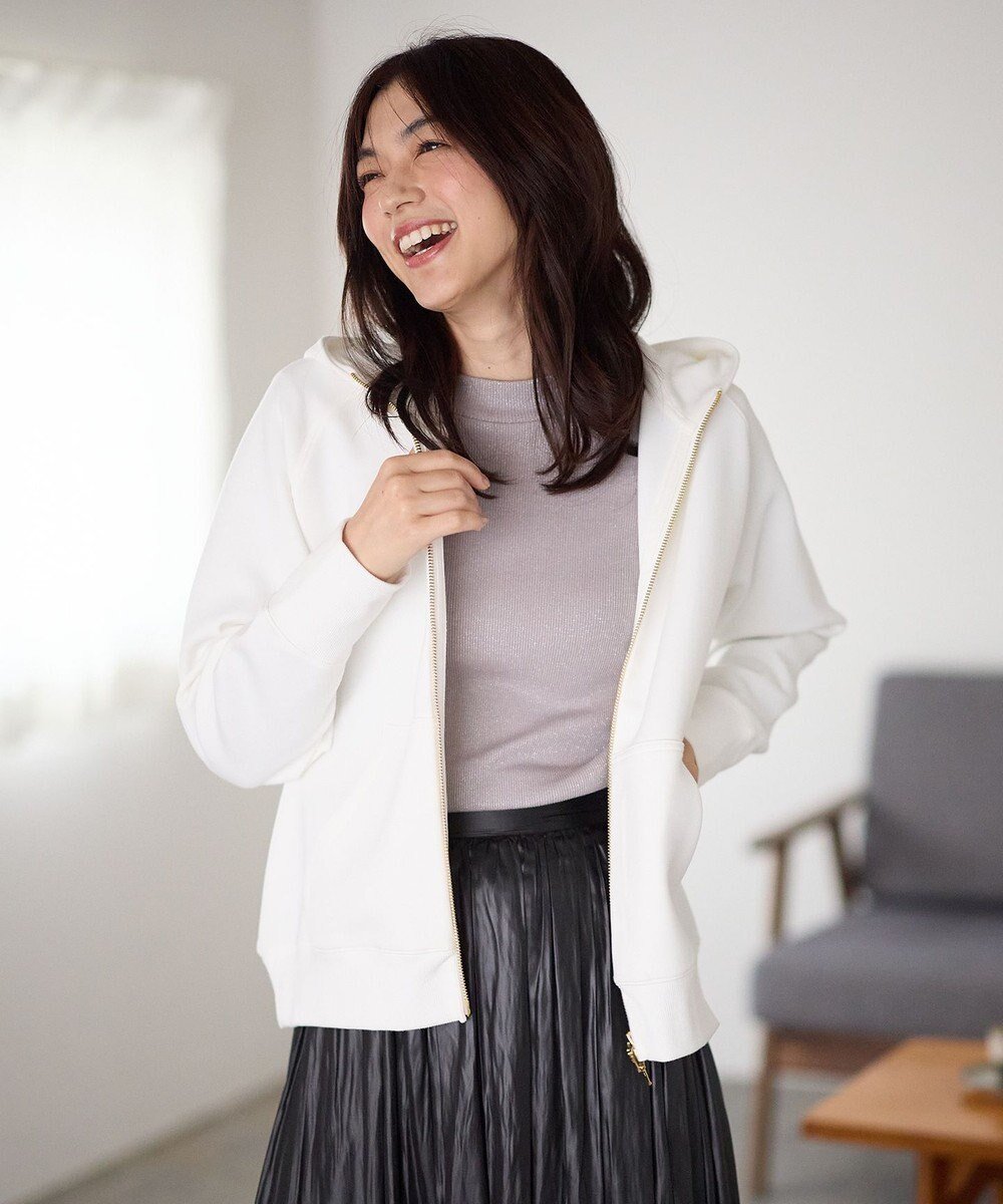 【エニー/ANY】の【洗濯機可】ダブルジップパーカー インテリア・キッズ・メンズ・レディースファッション・服の通販 founy(ファニー) 　ファッション　Fashion　レディースファッション　Fashion for Women　アウター　Coat / Outerwear Collection　レディースジャケット・軽アウター　Jackets　おすすめ　Recommended / Our Picks　インナー　Innerwear　ジャケット　Jacket, Outerwear　リラックス　Relax, Relaxed Fit　冬　Winter / This Winter　A/W・秋冬　Autumn/Winter　エクリュ|ID: prp329100004549308 ipo3291000000033671495