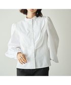 【ハッシュニュアンス/#Newans】の【洗濯機可能】ウェイビービブデザインブラウス ホワイト|ID: prp329100004549327 ipo3291000000034245577