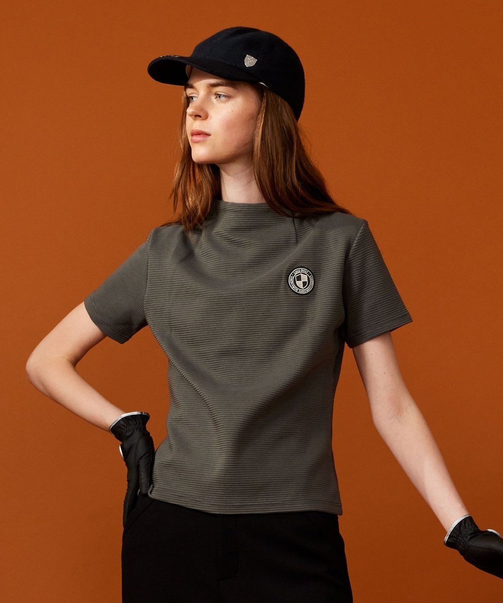 【23区 ゴルフ/NIJYUSANKU GOLF】の【WOMEN】【UVケア】ボトルネックシャツ インテリア・キッズ・メンズ・レディースファッション・服の通販 founy(ファニー) 　ファッション　Fashion　レディースファッション　Ladies' Fashion Online　トップス・カットソー　Tops/Tshirt　シャツ/ブラウス　Shirts/Blouses　ロング / Tシャツ　T-Shirts　カットソー　Cut and Sewn　カットソー　Cut And Sew　ゴルフ　Golf　シンプル　Simple　ストレッチ　Stretch　ボトルネック　Bottleneck　再入荷　Restock/Back In Stock/Re Arrival　半袖　Short Sleeve　A/W・秋冬　Aw・Autumn/Winter・Fw・Fall-Winter　グレー系|ID: prp329100004549379 ipo3291000000032677457