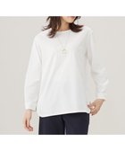 【ジェイ プレス/J.PRESS】のプレーティング シャツテール ロングスリーブ Tシャツ ホワイト系|ID: prp329100004549394 ipo3291000000034442675