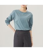 【ジェイ プレス/J.PRESS】のプレーティング シャツテール ロングスリーブ Tシャツ グレイッシュグリーン系|ID: prp329100004549394 ipo3291000000034442677