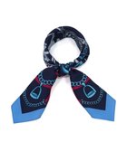 【マルカオリジナル/Marca originals】の【伝統横濱スカーフ】ホースエンブレム 小判 シルクツイル スカーフ ネイビー|ID: prp329100004549402 ipo3291000000032152641