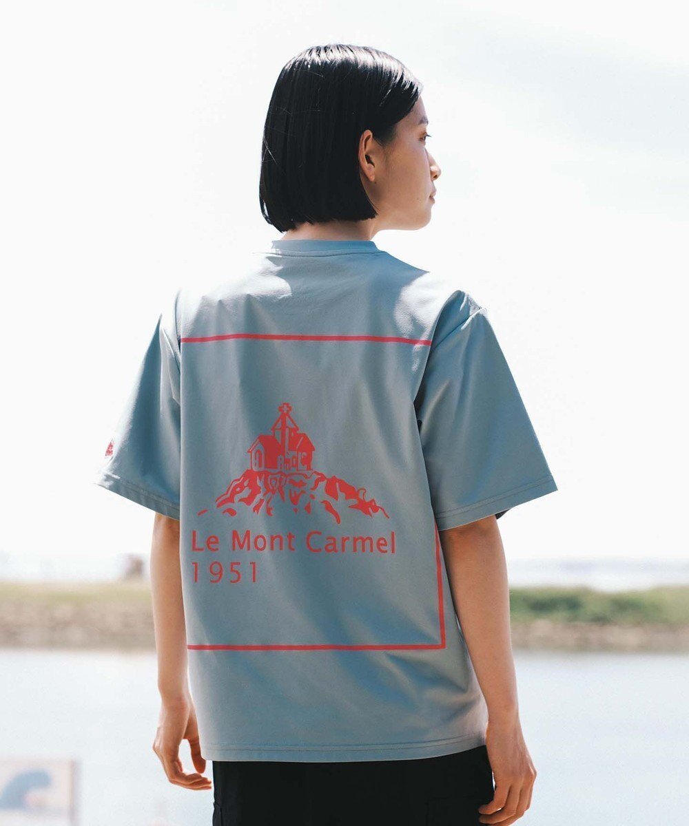 【シェアパーク/SHARE PARK】の【UVカット・吸水速乾・ストレッチ・軽量 】バックプリントポケットTシャツ(S・Mサイズ) インテリア・キッズ・メンズ・レディースファッション・服の通販 founy(ファニー) 　ファッション　Fashion　レディースファッション　Ladies' Fashion Online　トップス・カットソー　Tops/Tshirt　シャツ/ブラウス　Shirts/Blouses　ロング / Tシャツ　T-Shirts　カットソー　Cut and Sewn　春　Spring　カットソー　Cut And Sew　吸水　Water Absorption　軽量　Lightweight　ストレッチ　Stretch　フランス　France　プリント　Print　ポケット　Pocket　リラックス　Relax　ワーク　Work　S/S・春夏　Ss・Spring/Summer　再入荷　Restock/Back In Stock/Re Arrival　夏　Summer　サックスブルー系|ID: prp329100004549410 ipo3291000000032660989