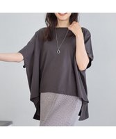 【エニィファム/any FAM】の【洗濯機可】ハイツイストコットンポンチョ風Tシャツ 人気、トレンドファッション・服の通販 founy(ファニー) ファッション Fashion レディースファッション Ladies' Fashion Online アウター Coat Outerwear ポンチョ Ponchos トップス・カットソー Tops/Tshirt シャツ/ブラウス Shirts/Blouses ロング / Tシャツ T-Shirts カットソー Cut and Sewn おすすめ Recommend カットソー Cut And Sew スリット Slit バランス Balance ポンチョ Poncho ワイド Wide 夏 Summer 春 Spring S/S・春夏 Ss・Spring/Summer |ID:prp329100004549438