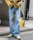 【ウィゴー/WEGO】の【ユニセックス着用ITEM/SMLサイズ展開】デニムストレートパンツ デニム淡色|ID: prp329100004549440 ipo3291000000033683555