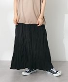 【クラフトスタンダードブティック/CRAFT STANDARD BOUTIQUE】のワッシャープリーツスカート Black|ID: prp329100004549445 ipo3291000000033670383